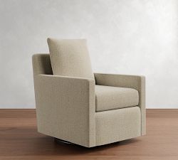Ayden Square Arm Slipcovered Swivel Glider