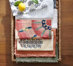 Sandra Block Print Organic Cotton Napkins - Set of 4