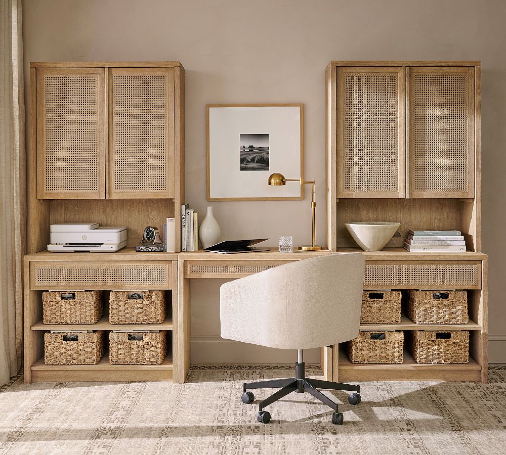 Marina Cane Storage Shelf Desk Set (126&quot;)
