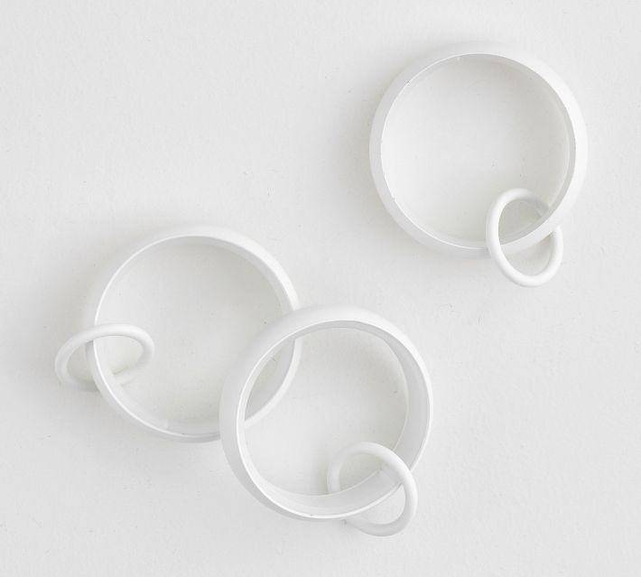 Quiet-Glide Double Curtain Round Rings
