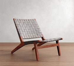 Fenton Woven Leather Accent Chair