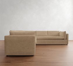 Palmetto Leather 2-Piece L-Shaped Sectional (117&quot;)