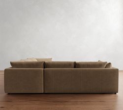 Palmetto Leather 2-Piece L-Shaped Sectional (117&quot;)