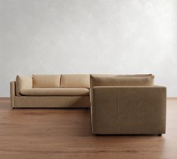 Palmetto Leather 2-Piece L-Shaped Sectional (117&quot;)