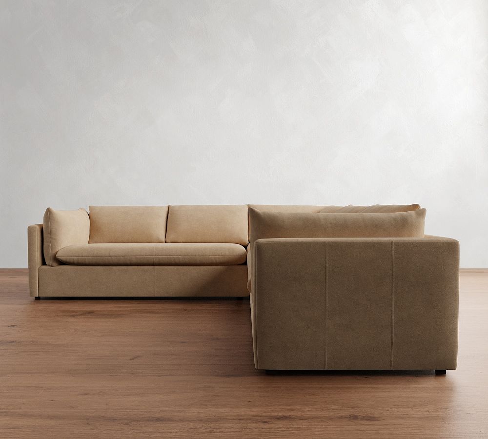 Palmetto Leather 2-Piece L-Shaped Sectional (117&quot;)