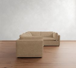 Palmetto Leather 3-Piece Sectional (116&quot;)