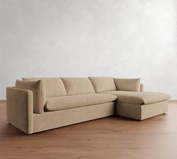 Palmetto Leather Chaise Sectional (121&quot;)
