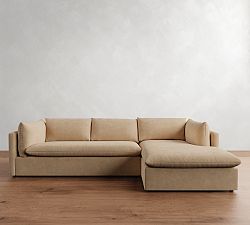 Palmetto Leather Chaise Sectional (121&quot;)