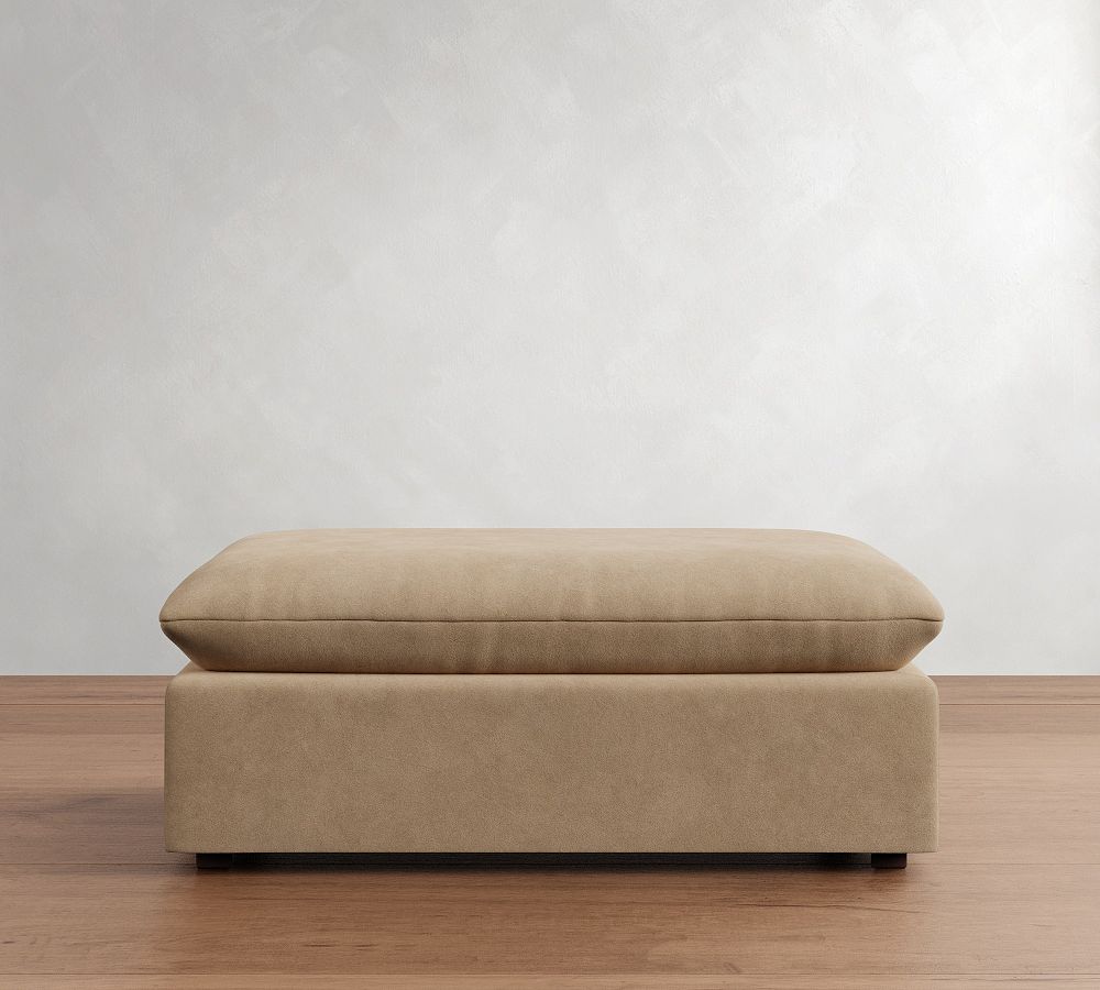 Palmetto Leather Ottoman