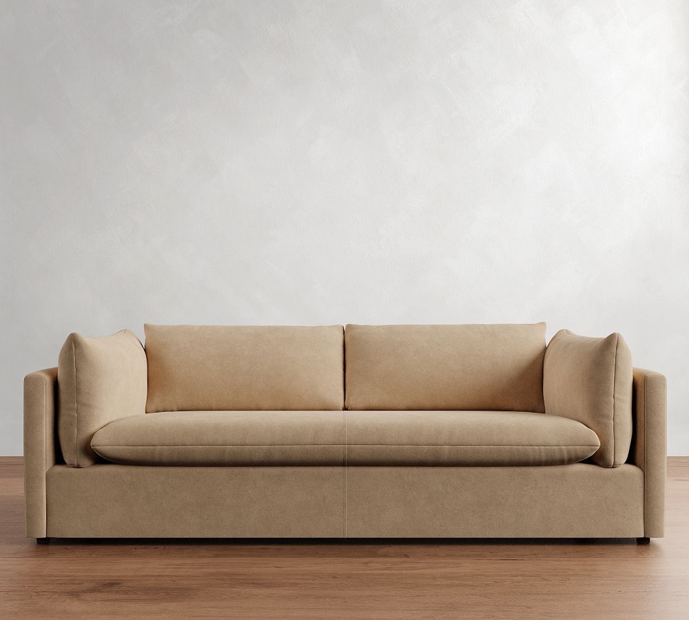 Palmetto Leather Sofa (79&quot;-99&quot;)