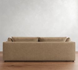 Palmetto Leather Sofa (79&quot;-99&quot;)