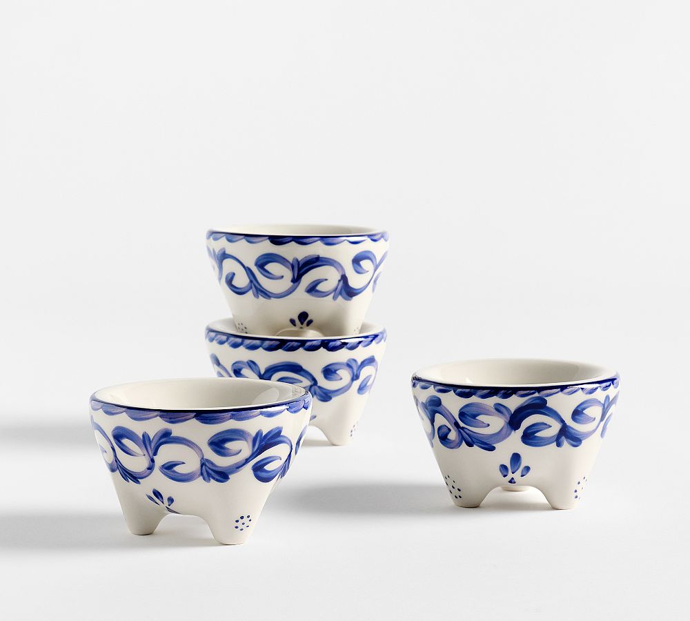 Puebla Porcelain Mini Molcajetes - Set of 4