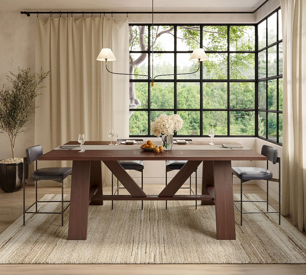 Keaton Counter Height Communal Dining Table (96&quot;- 144&quot;)