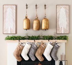 Faceted Glass Mirror Tree Stocking Holder