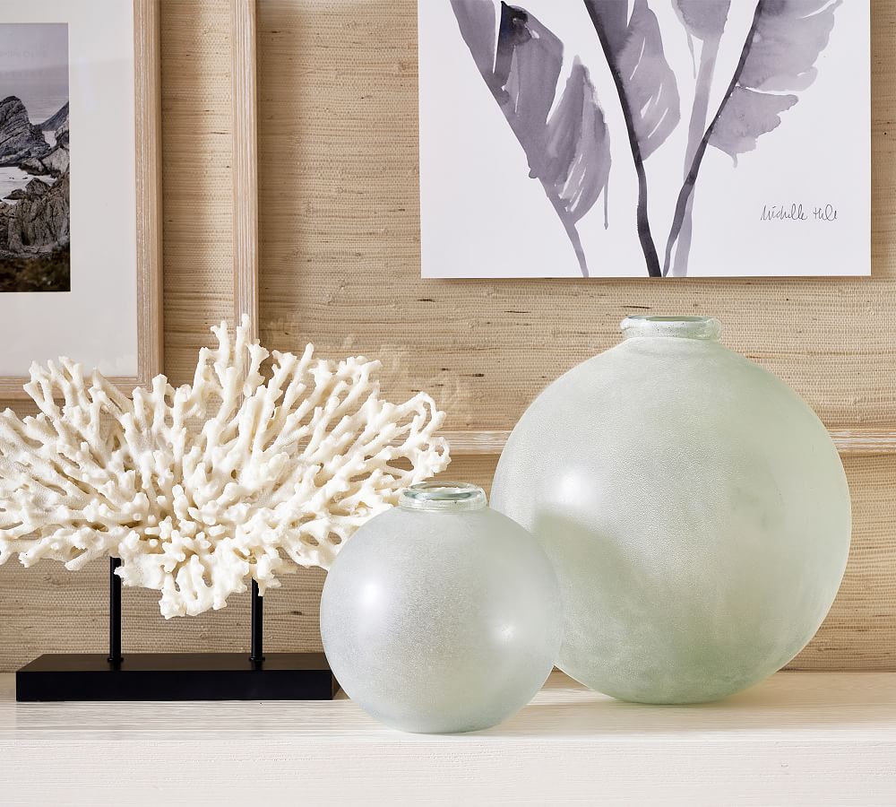 Frosted Handcrafted Glass Vases