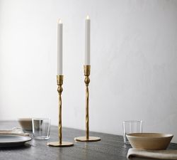 Poconos Hammered Taper Candleholders