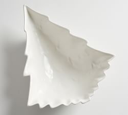 Holiday Tree Stoneware Serving Bowl