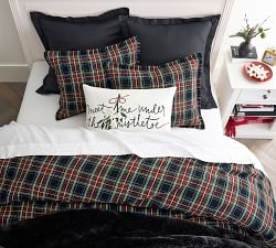 Meet Me Under The Mistletoe Embroidered Lumbar Pillow