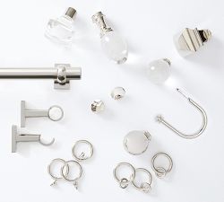 Standard Polished Nickel Curtain Hardware Collection