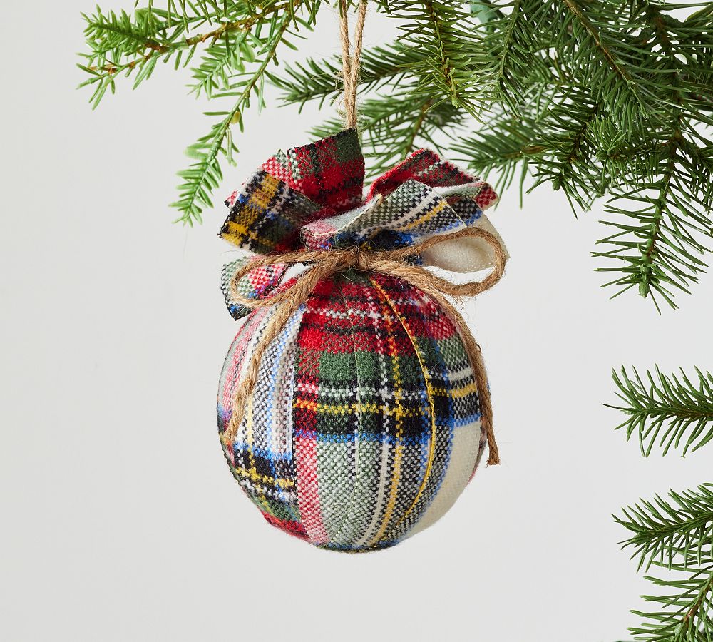 Stewart Plaid Ball Ornament