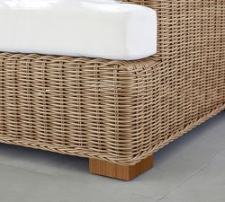 Huntington Wicker 4-Piece Slope Arm Outdoor Sectional (100&quot;)