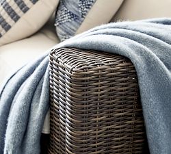 Torrey Wicker Slope Arm Outdoor Sofa (110&quot;)