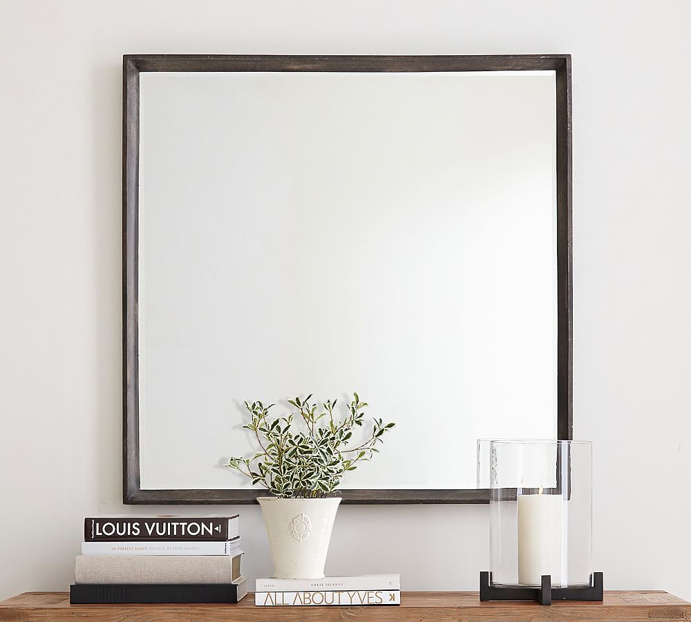 Kelby Mango Wood Square Mirror 42&quot; x 42&quot;