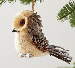 Mercury Glass Woodland Ornaments