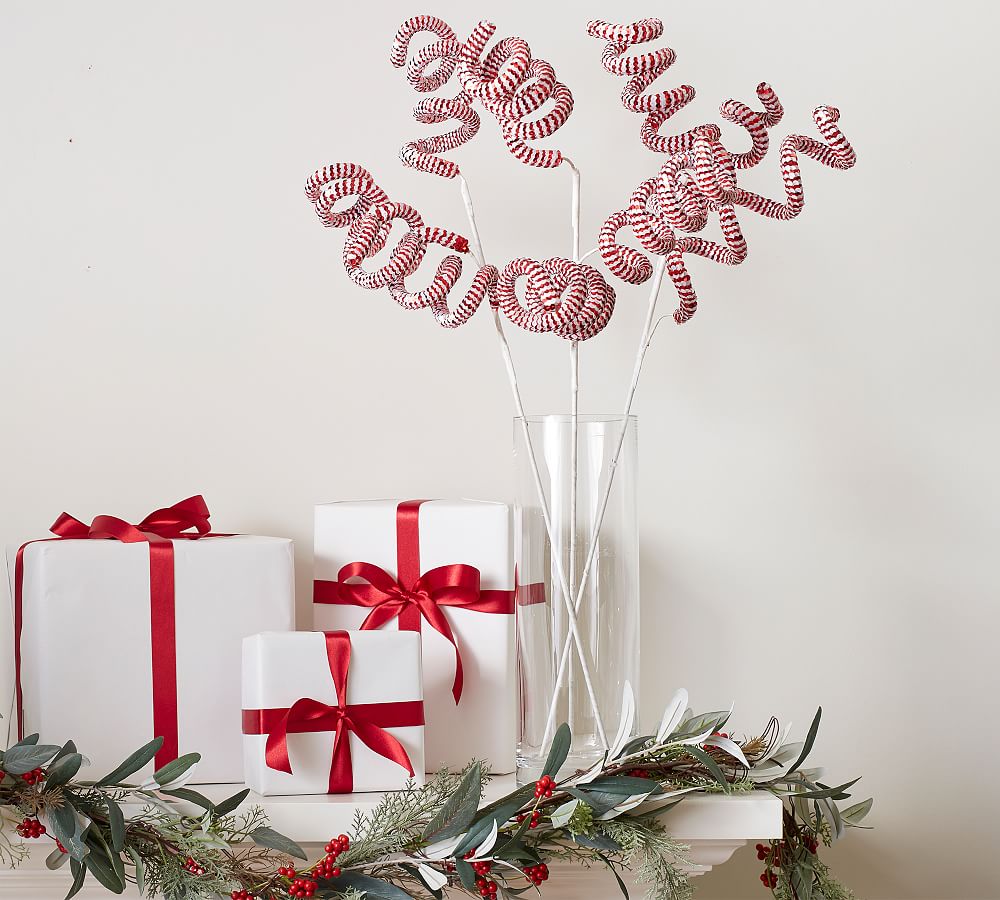 Swirly Candy Cane Picks
