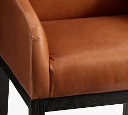 York Leather Dining Armchair