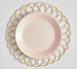 Open Weave Handwoven Rattan Charger