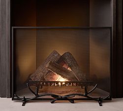 Bronze Antler Fireplace Screen
