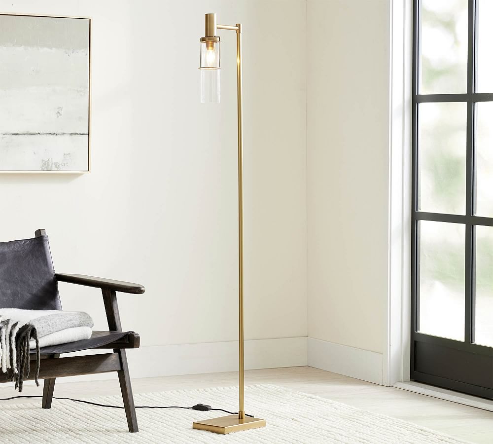 Essex Recycled Glass Floor Lamp (62&quot;)