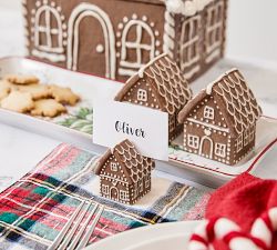 Gingerbread House Stoneware Salt &amp; Pepper Shakers