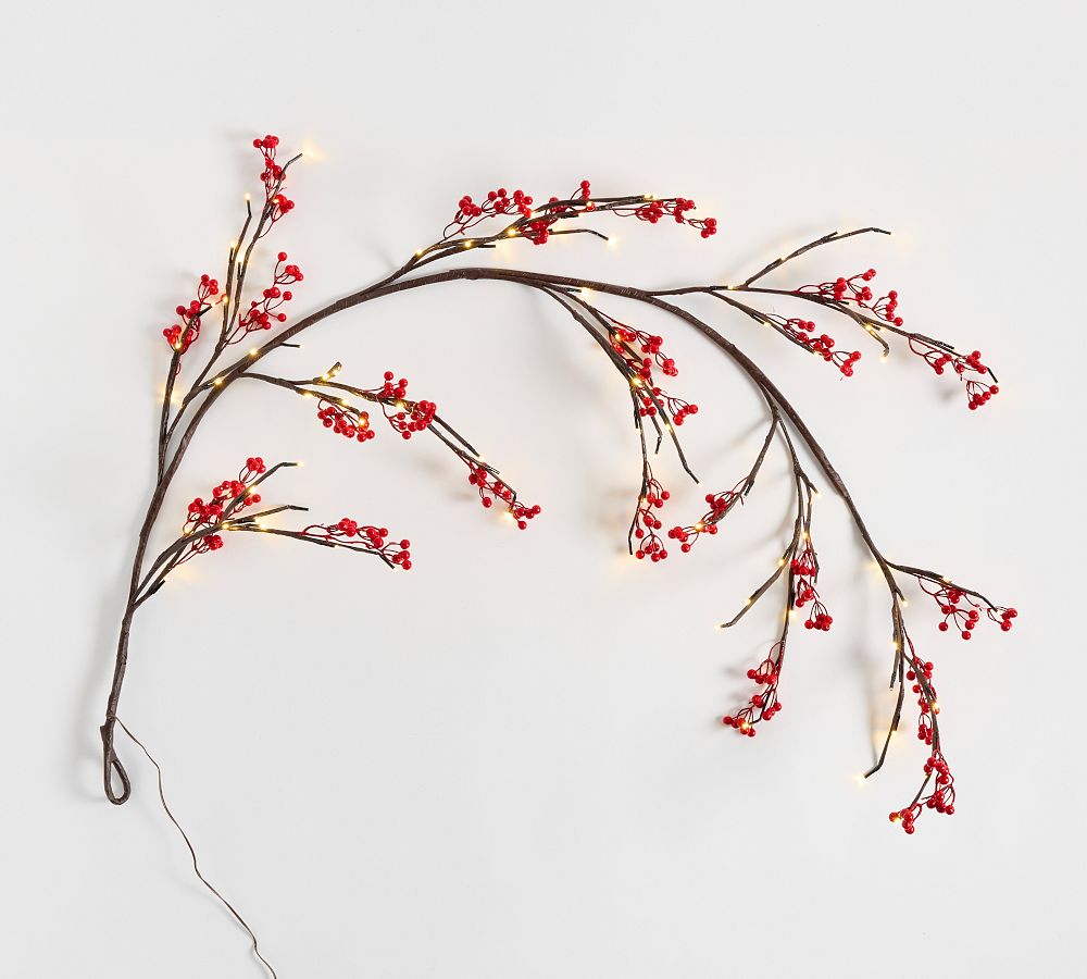 Twinkling Twig and Berry Garland