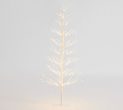 Lit Indoor/Outdoor Twinkling Twig Trees, 5 Ft. - White Birch