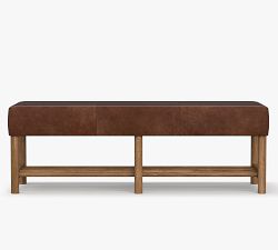 Clyde Leather Bench (58&quot;)