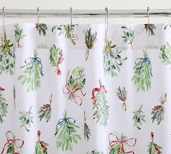 Mistletoe Organic Shower Curtain