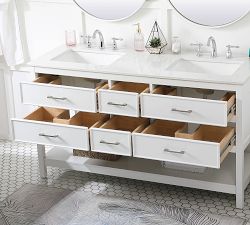 Sinclaire 60-72&quot; Double Sink Vanity