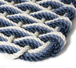 Open Box: The Rope Co. Coastal Tri-Tone Handwoven Doormat