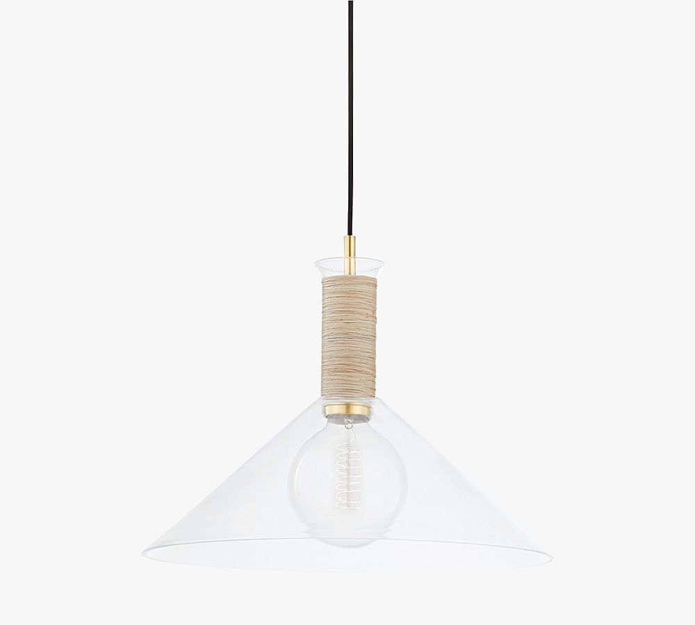 Beckett Flared Glass Pendant (16&quot;)