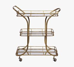Amelia Metal Bar Cart (33&quot;)