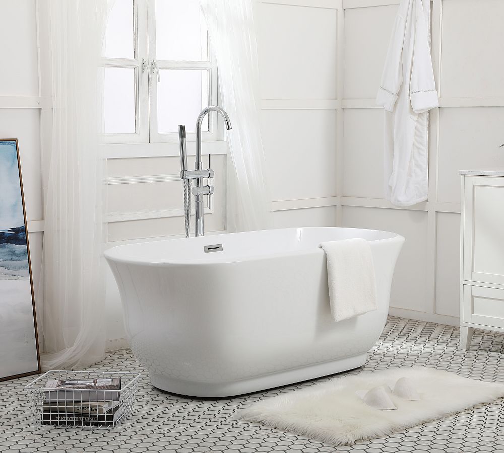 Gwen 59&quot; - 67&quot; Freestanding Bathtub