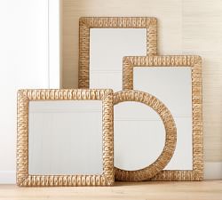 Mallorca Handwoven Seagrass Rectangular Mirror