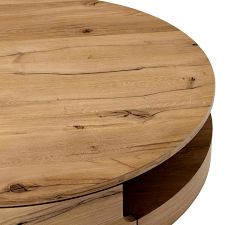 Briggs Round Reclaimed Wood Coffee Table (55&quot;)