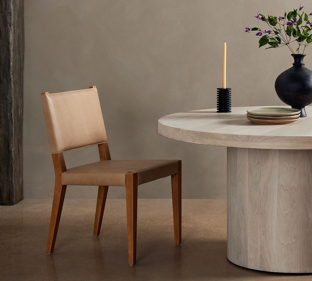 Perez Leather Dining Chair - Set of 2