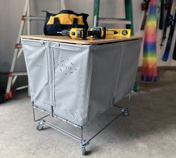 Industrial Elevated Basket with Wheels