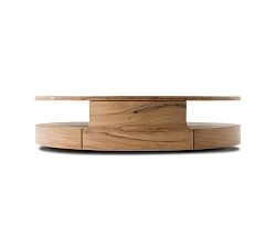 Briggs Round Reclaimed Wood Coffee Table (55&quot;)