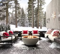Nerissa Concrete Round Fire Pit (38&quot;-42&quot;)