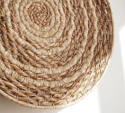 Double Handwoven Basket Wall Art - 40&quot;
